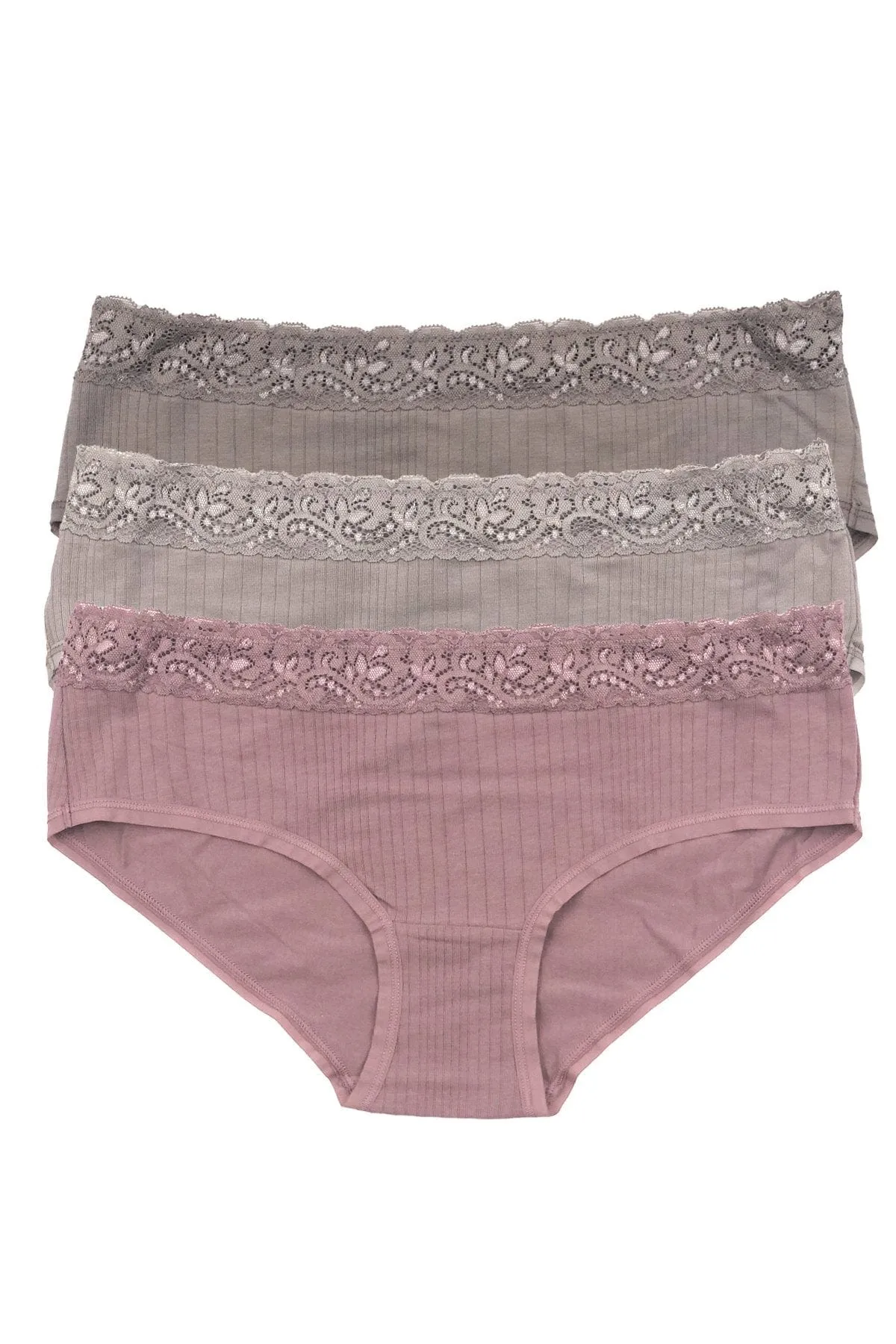 Low Rise Modal Lace Hipster 3-Pack sold by Felina