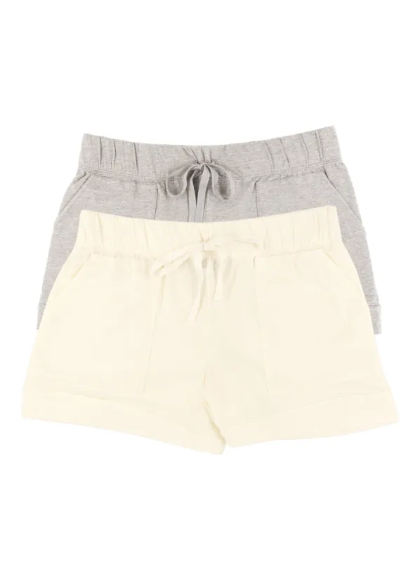Organic Cotton Stretch Drawstring Short 2-Pack sold by Felina