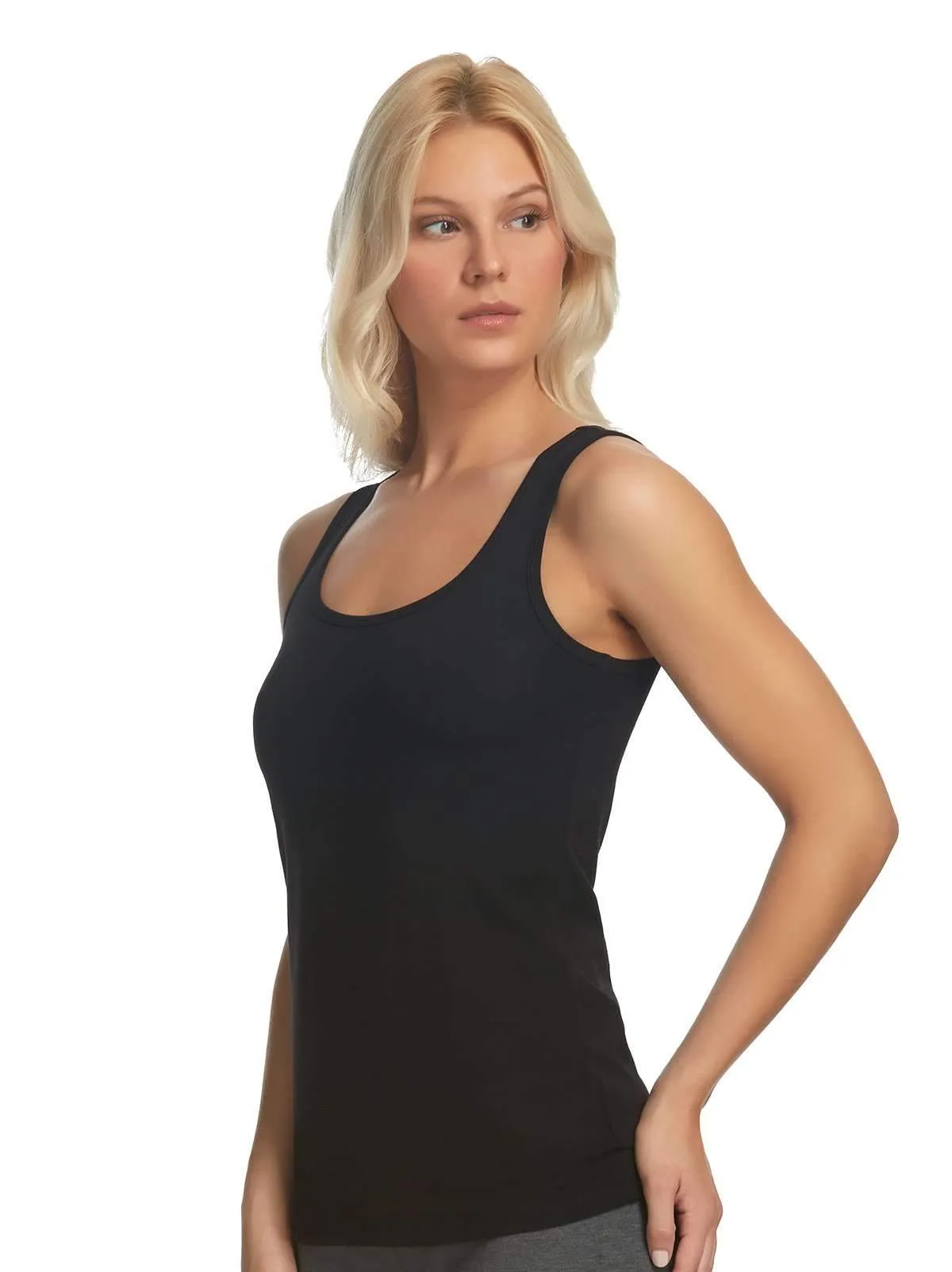 Cotton Modal Stretch Layering Tank Top 3-Pack sold by Felina product image thumbnail 2