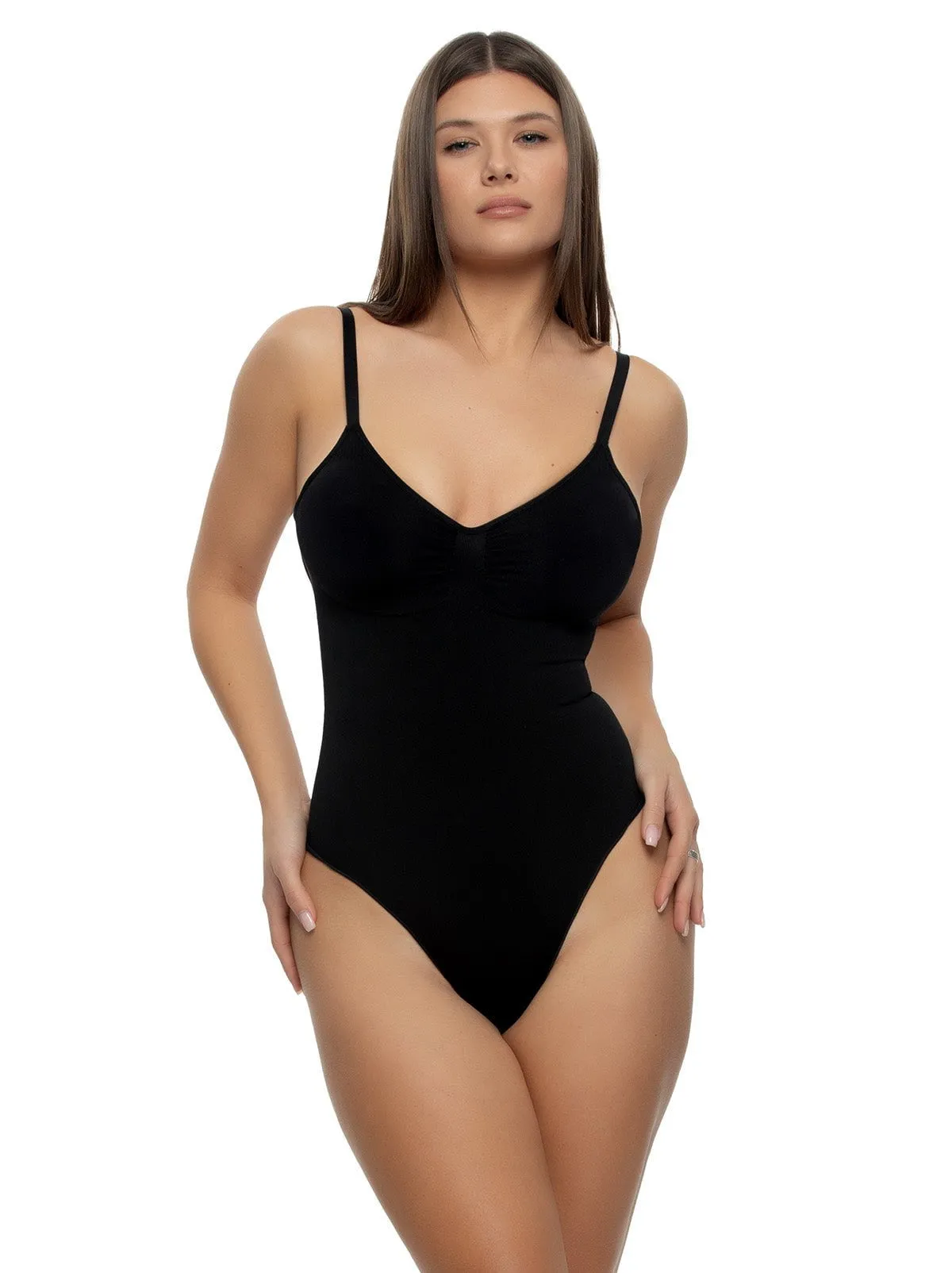 Bodycon Seamless Thong Bodysuit sold by Felina product image thumbnail 4