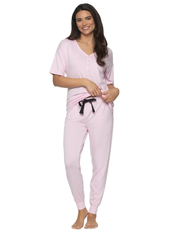 Jessie Short Sleeve Pajama Set sold by Felina