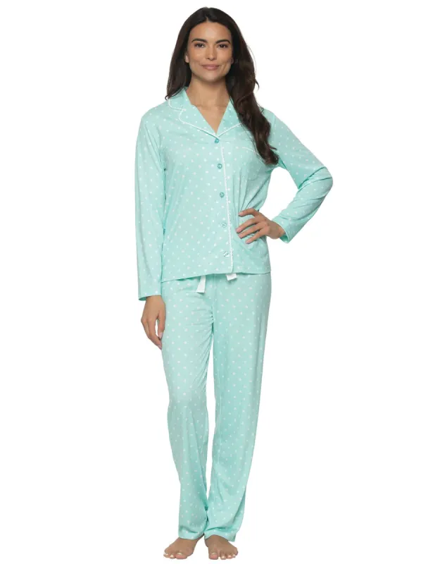 Jessie Long Sleeve Pajama Set sold by Felina