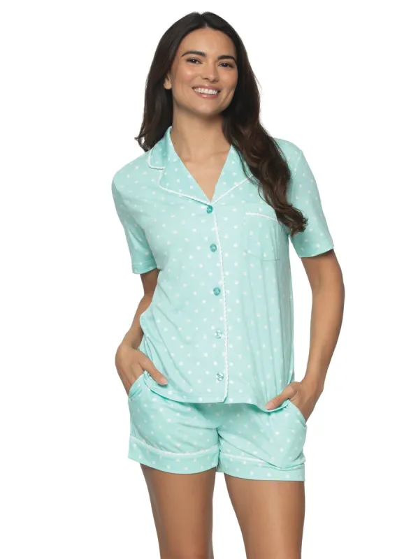 Jessie Pajama Short Set sold by Felina