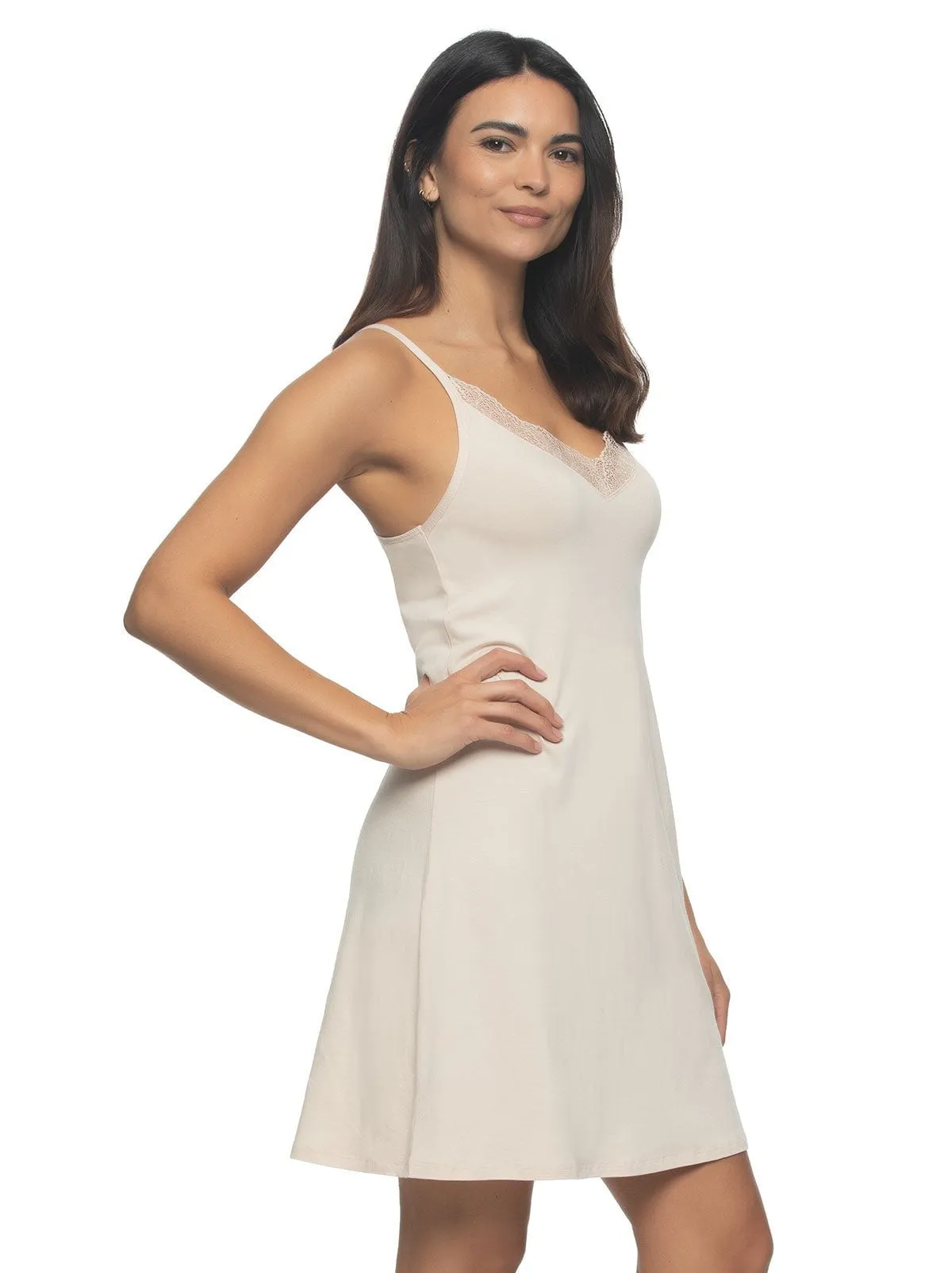 Desiree Lace Trim Chemise sold by Felina product image thumbnail 2