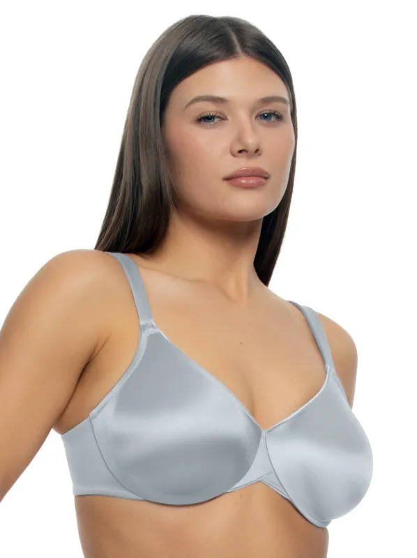 Stellar Smooth Satin Unlined Underwire Bra sold by Felina