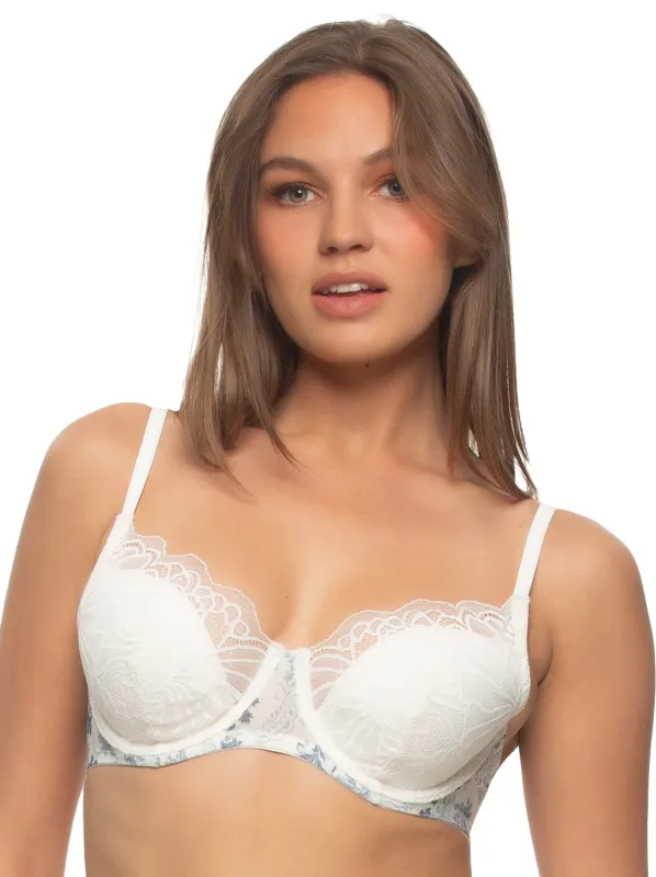 Tempting Plush All Over Lace Underwire Bra made by Felina