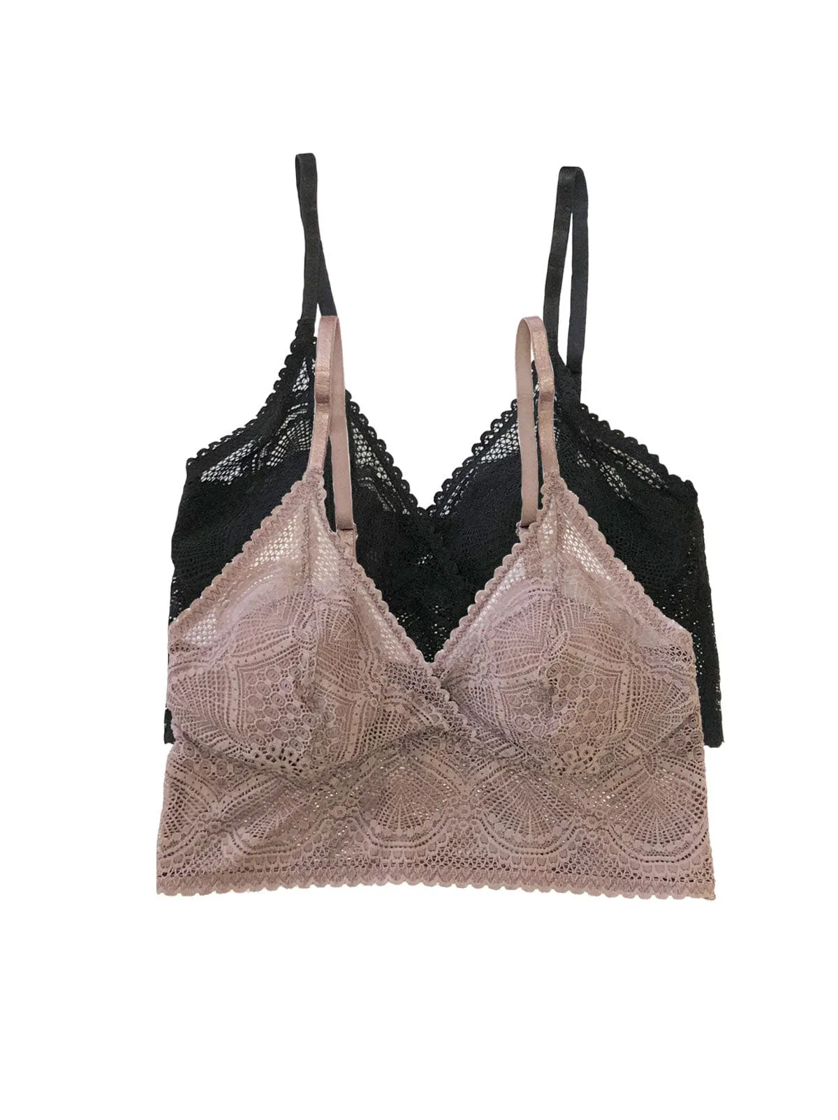 Finesse Super Stretchy Cami Bralette 2-Pack sold by Felina