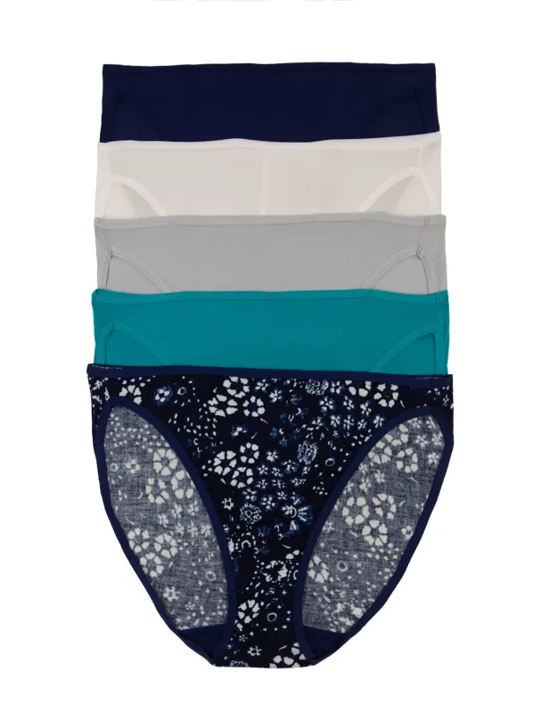 So Smooth Modal Hi Cut Panty 5-Pack sold by Felina