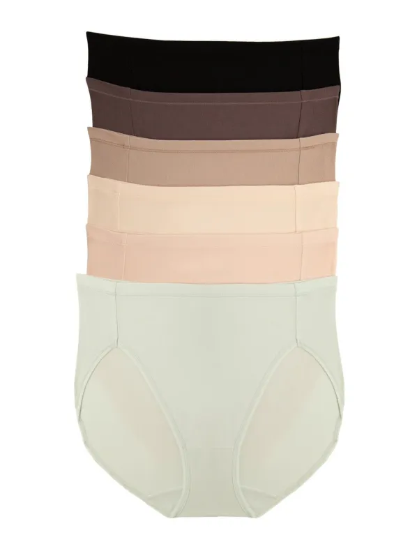 The Perfect Panty Super Stretchy Cotton Hi-Cut Brief 6-Pack made by Felina