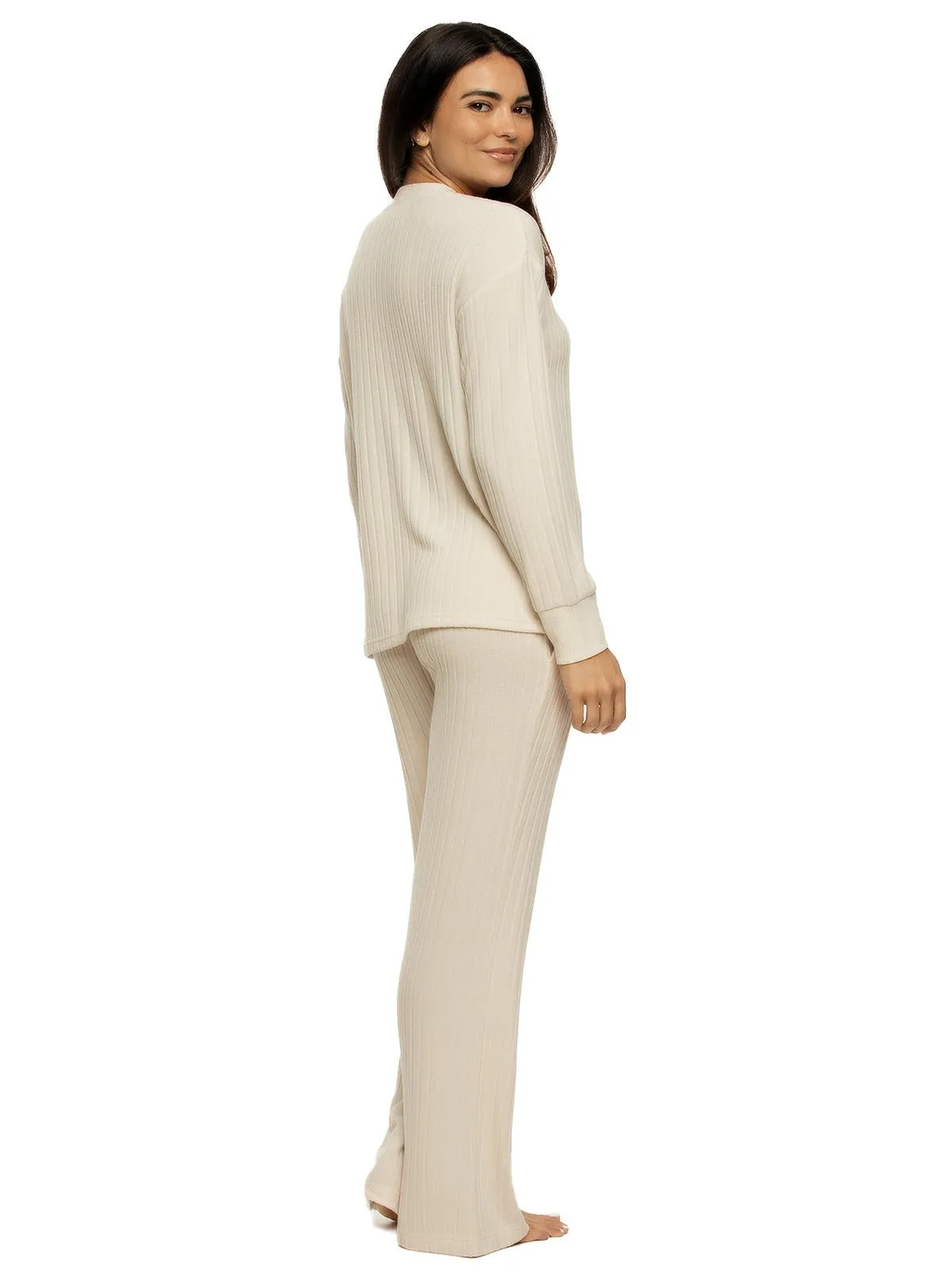 Serena Crew Neck Top & Pant Lounge Set sold by Felina product image thumbnail 2