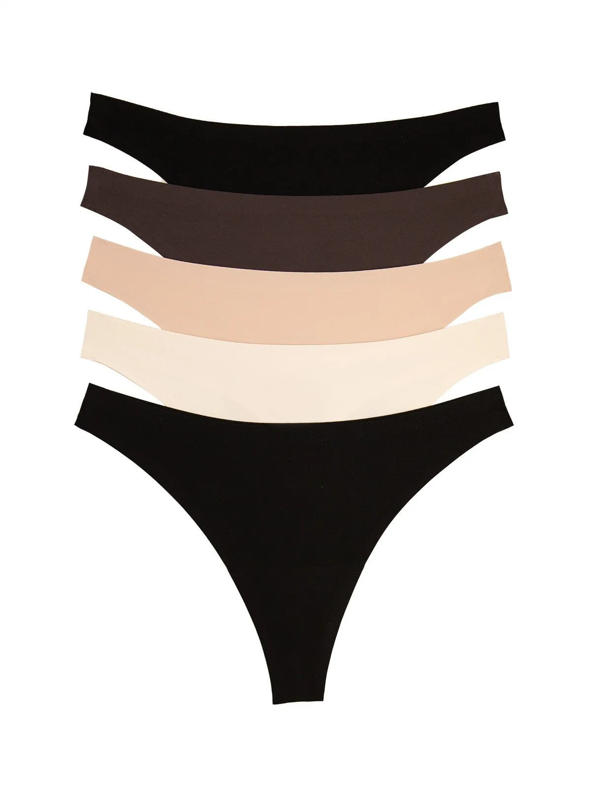 Fit Flex Stretch Thong 5-Pack sold by Felina