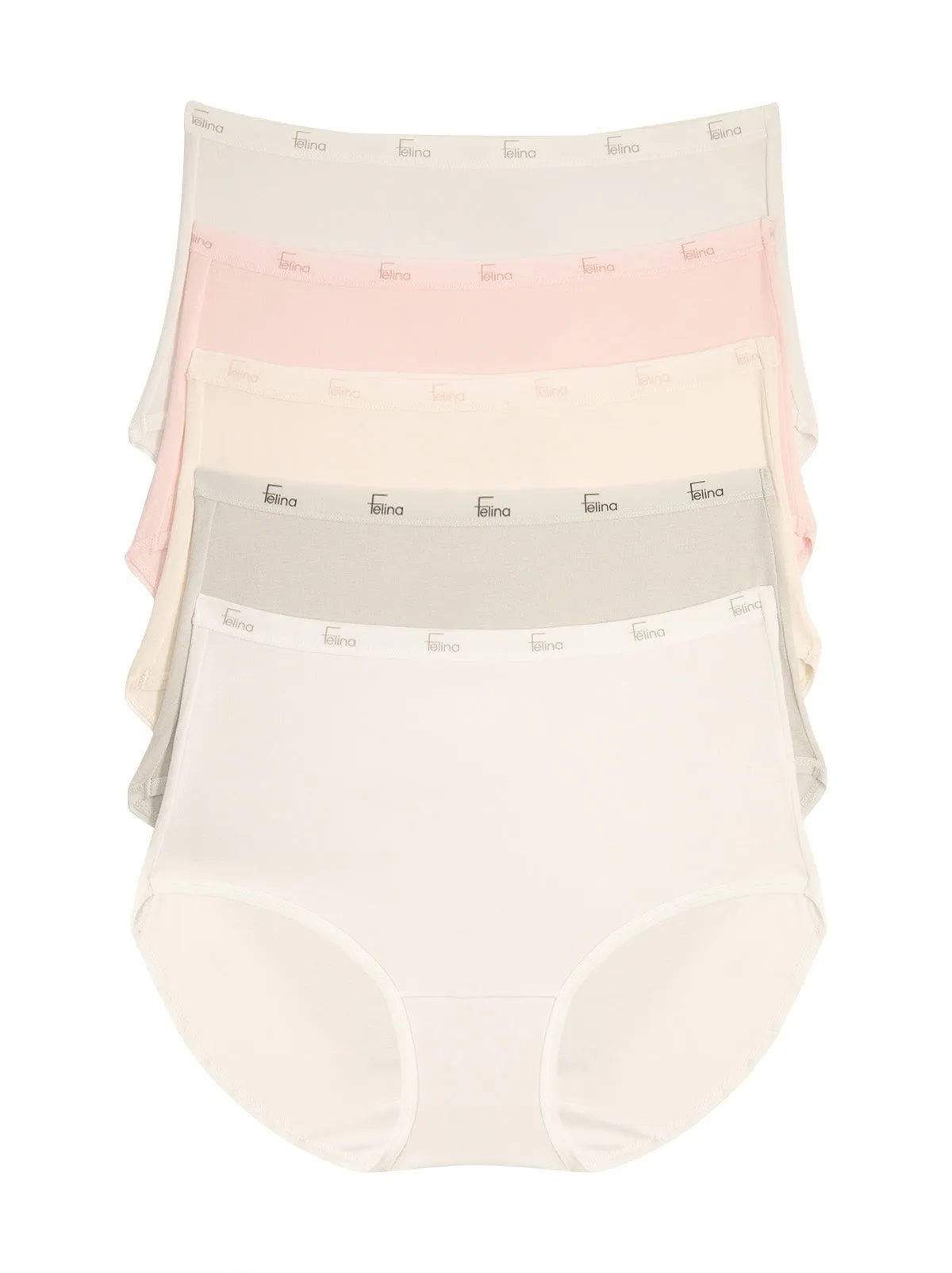 Signature Cotton Brief 5-Pack sold by Felina