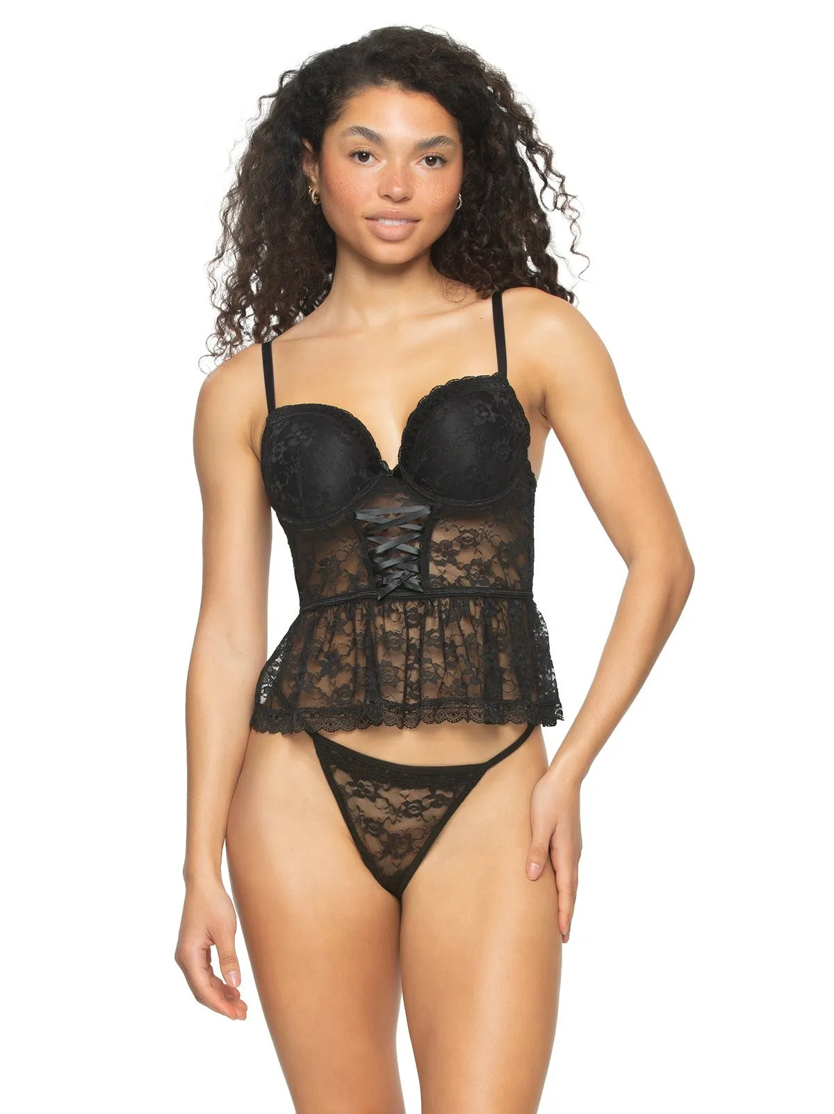 Jezebel by Felina Rachel Stretch Lace 2 Piece Set sold by Felina product image thumbnail 3