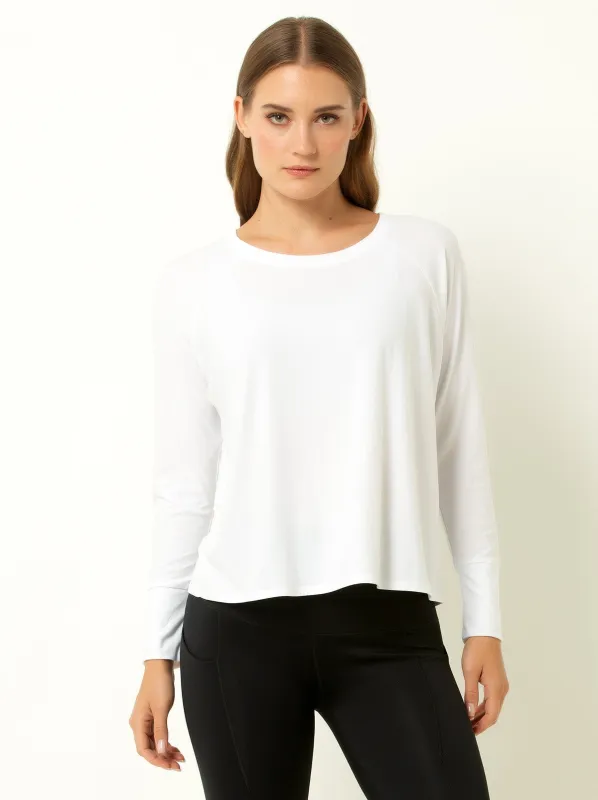 Single Stitch Featherweight Long Sleeve Top sold by Felina