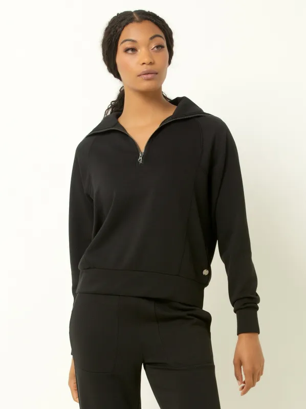 Single Stitch Ultra Soft 1/4 Zip Pullover sold by Felina
