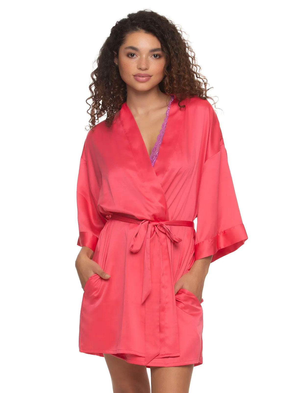 Jezebel by Felina Muse Satin Kimono sold by Felina product image thumbnail 4