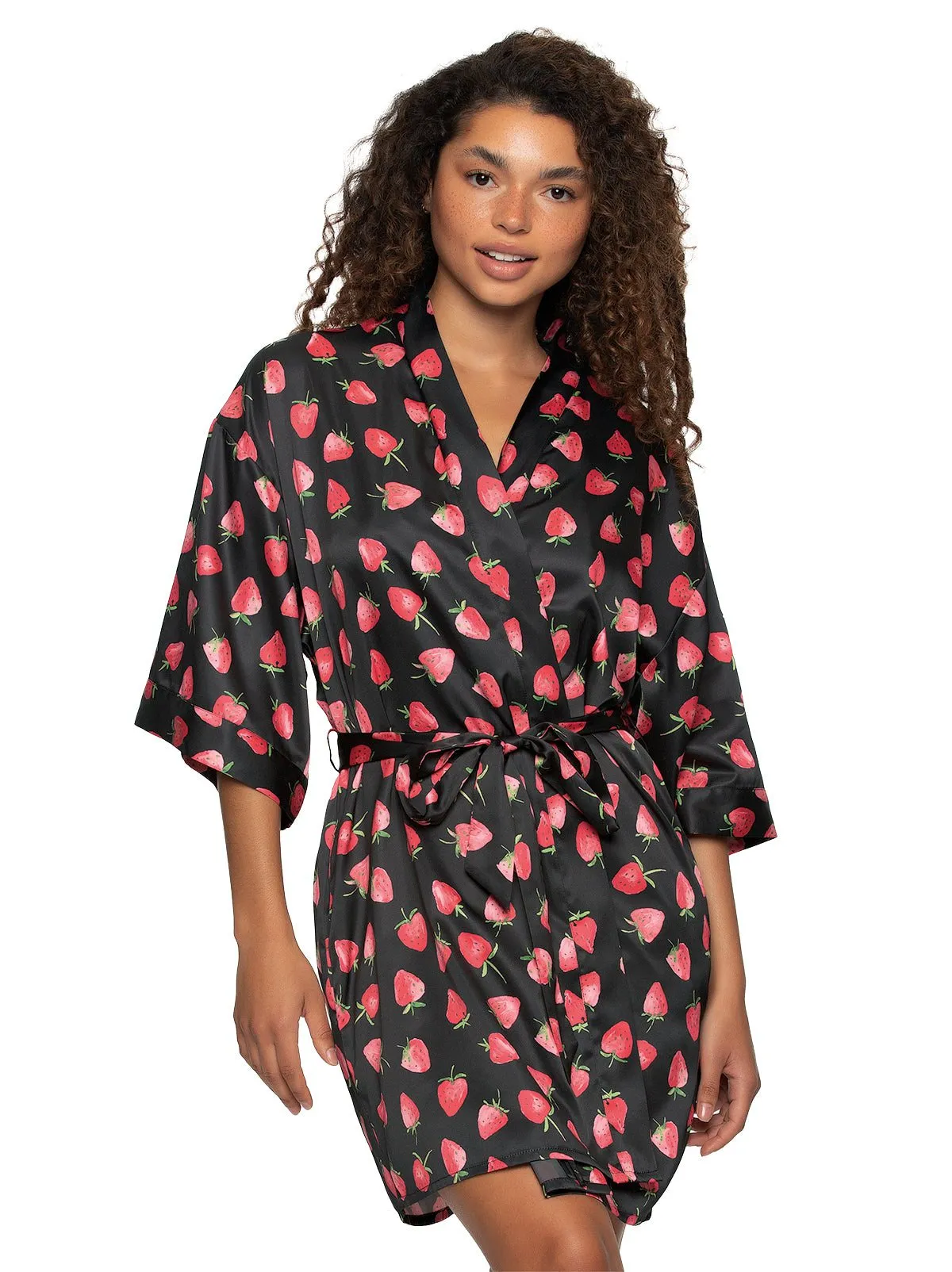 Jezebel by Felina Muse Satin Kimono sold by Felina