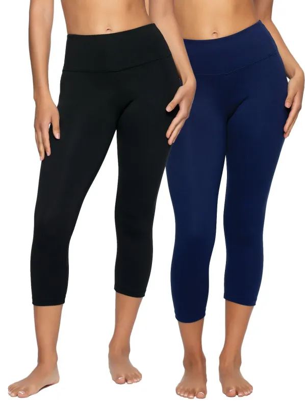 Sueded Athletic Capri Legging 2-Pack sold by Felina