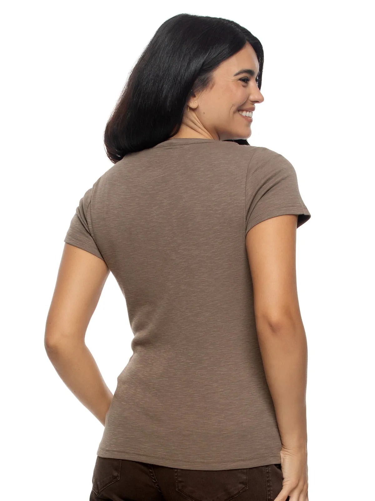 Slub Jersey Boatneck T-Shirt sold by Felina product image thumbnail 5