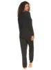 Elysees Long Sleeve Knot Top with Satin Tapered Pant Set sold by Felina