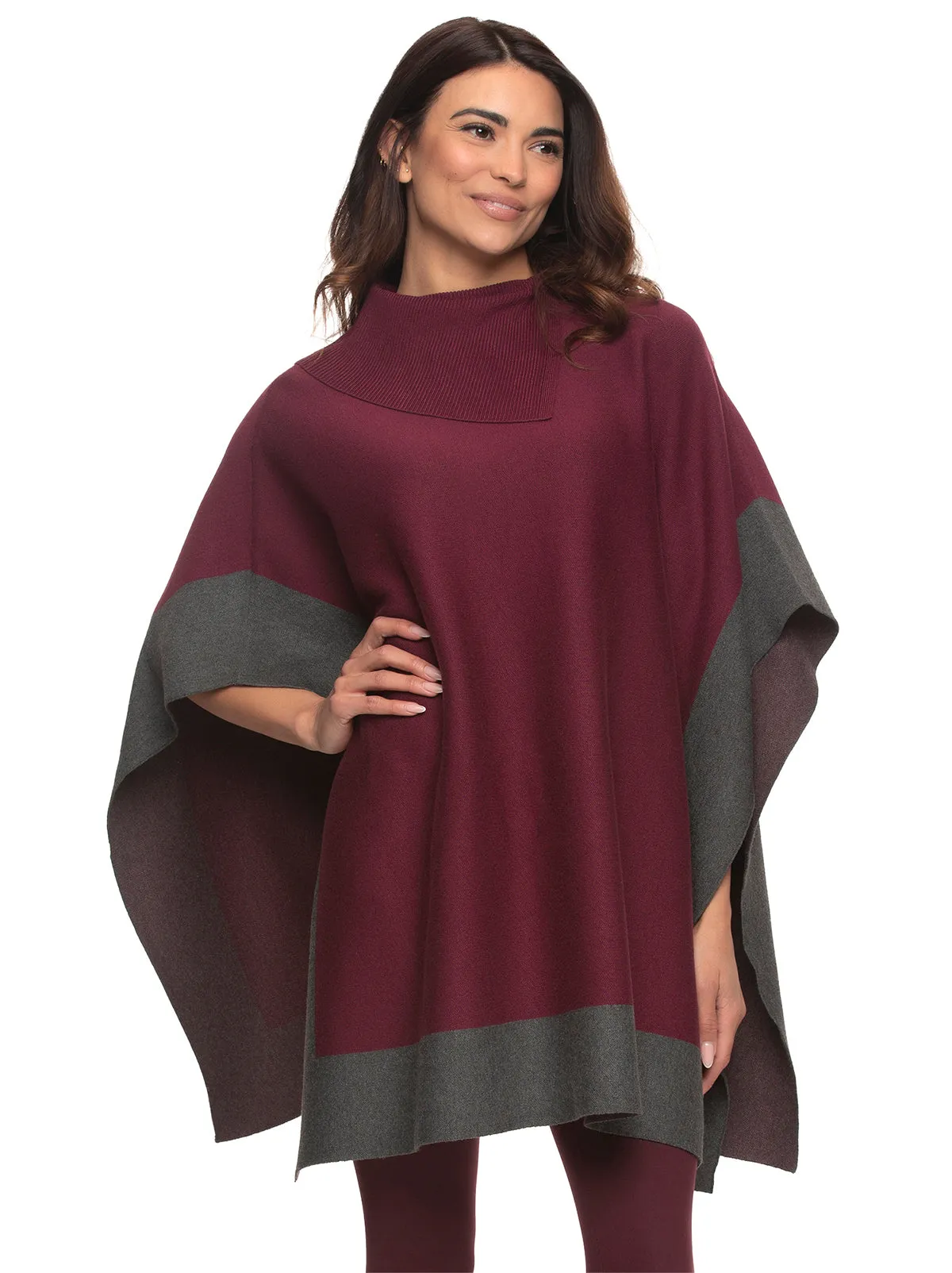 Slit Neck Poncho sold by Felina product image thumbnail 2