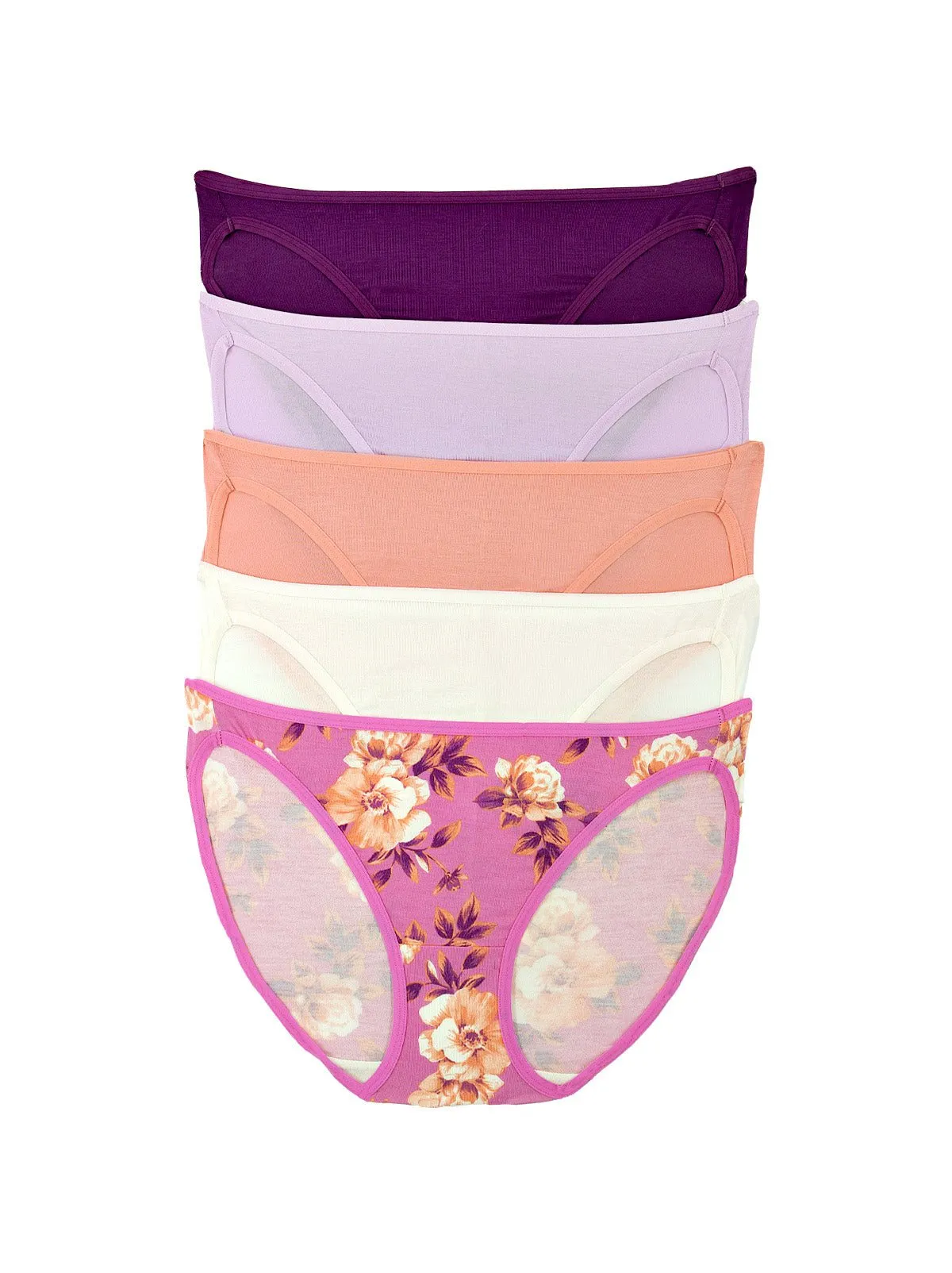 So Smooth Low Rise Bikini 5-Pack sold by Felina product image thumbnail 3