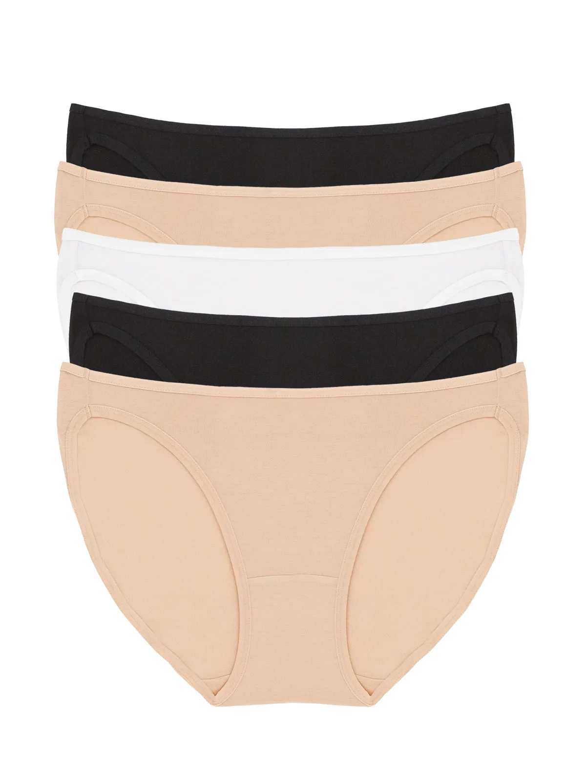So Smooth Low Rise Bikini 5-Pack sold by Felina product image thumbnail 2