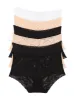 Signature Stretch Lace Hi-Waisted Boyleg Panty 5-Pack sold by Felina