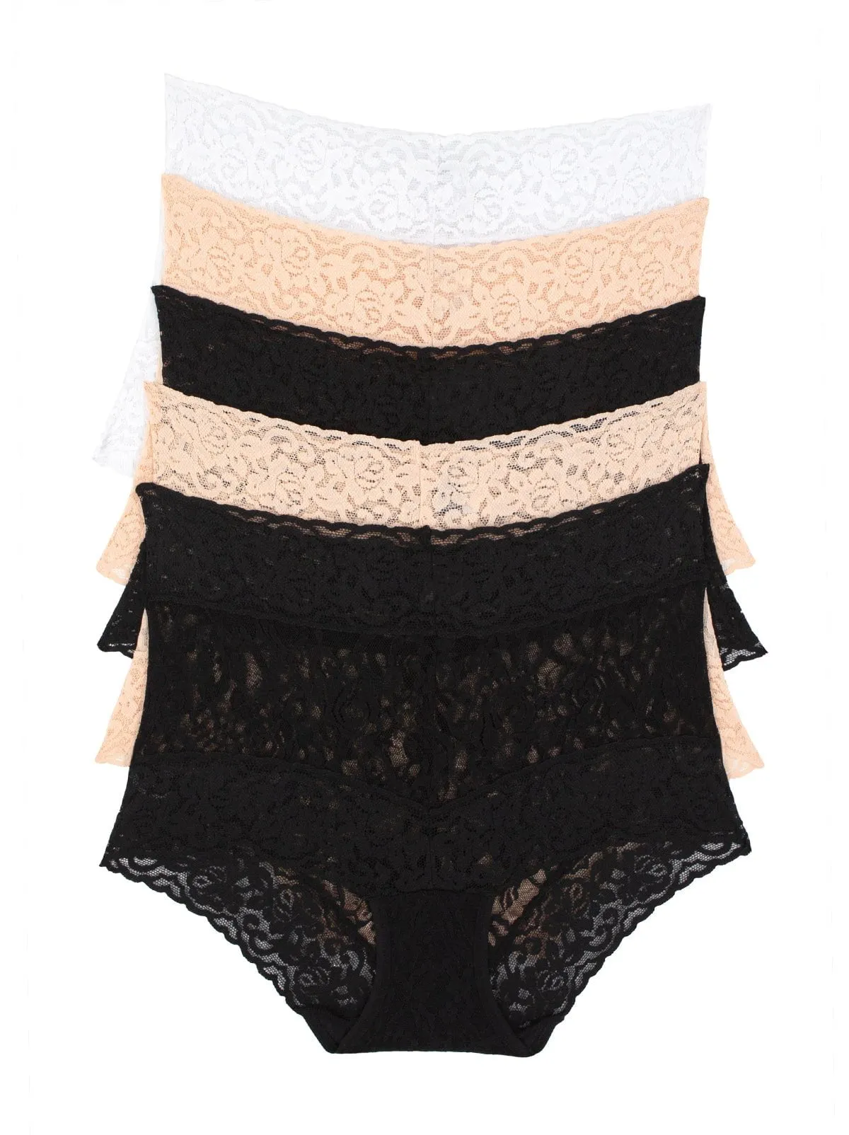 Signature Stretch Lace Hi-Waisted Boyleg Panty 5-Pack sold by Felina product image thumbnail 4