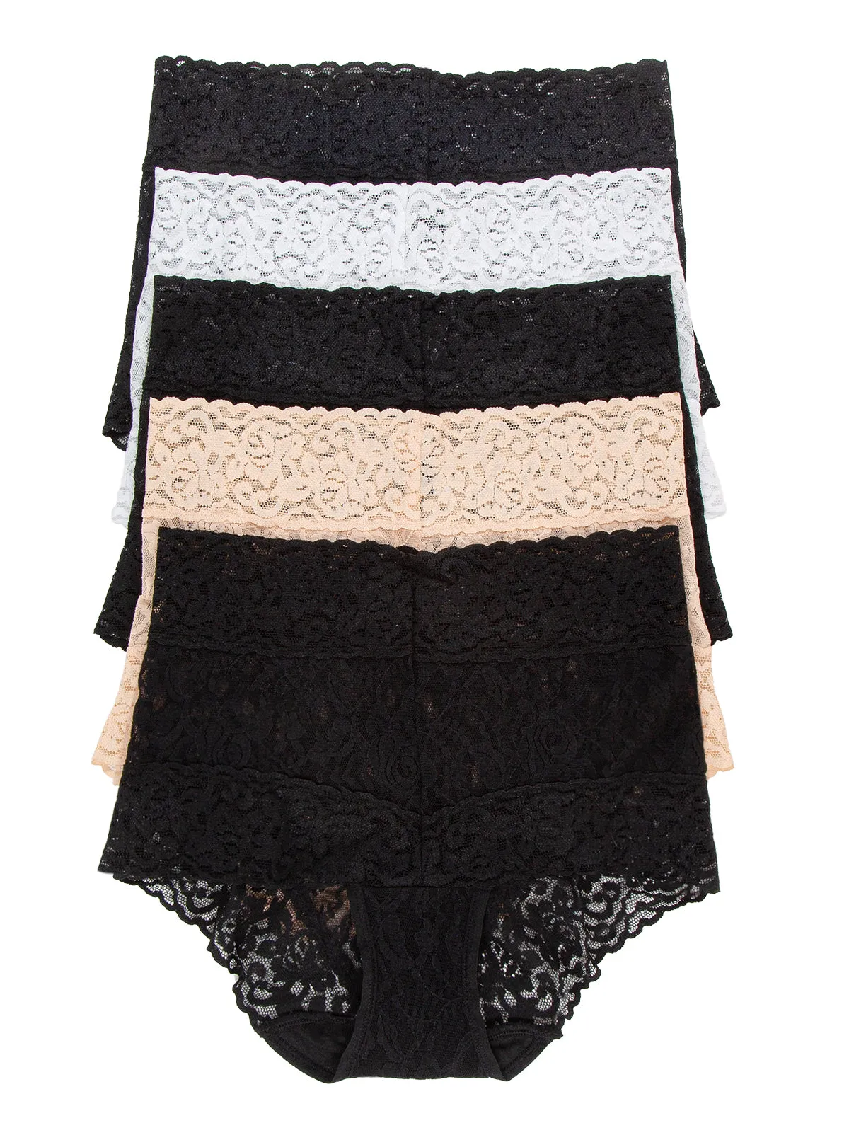 Signature Stretch Lace Hi-Waisted Boyleg Panty 5-Pack sold by Felina product image thumbnail 5