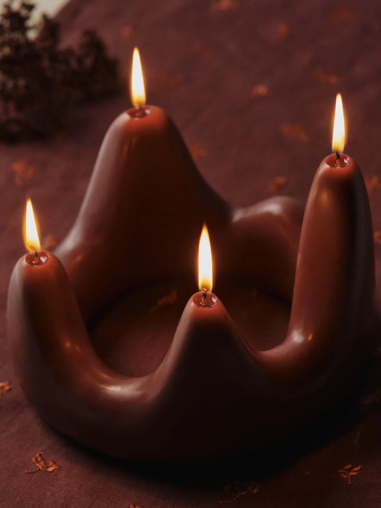 Stala Candle Ring - Dark Grape sold by Ferm Living product image thumbnail 2