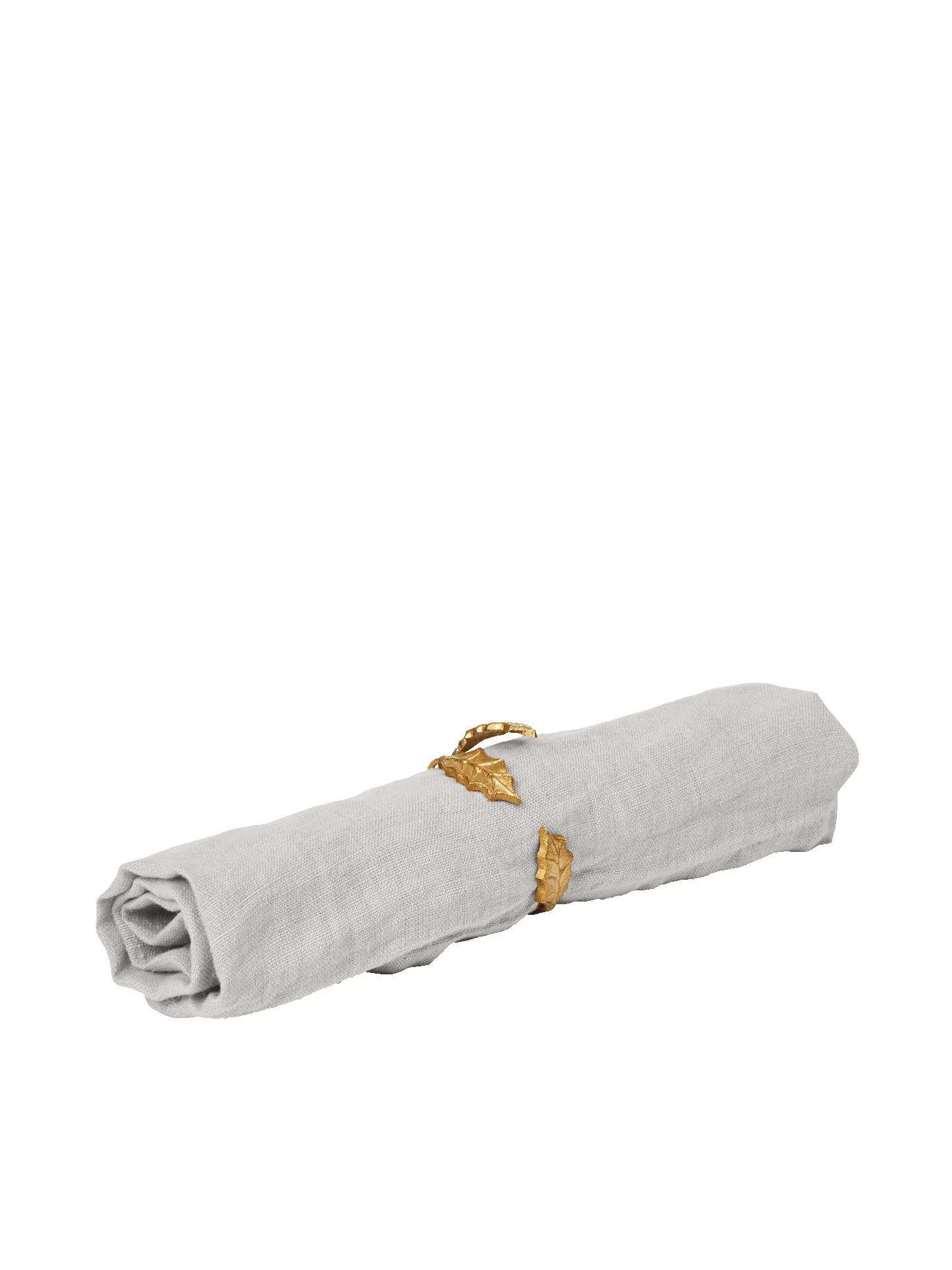 Holly Leaf Napkin Rings - Set of 4 - Brass sold by Ferm Living product image thumbnail 4