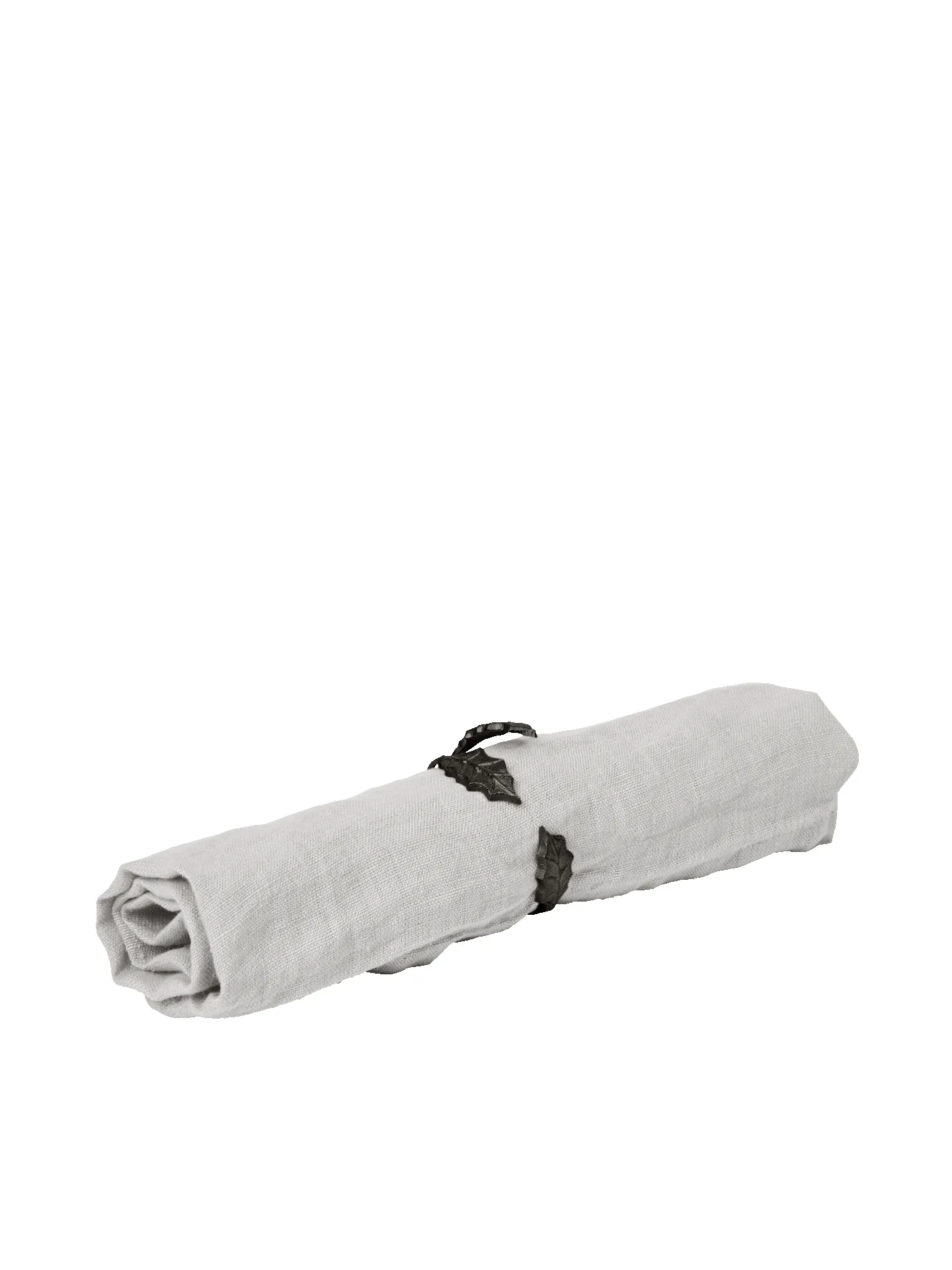 Holly Leaf Napkin Rings - Set of 4 - Black Brass sold by Ferm Living product image thumbnail 3