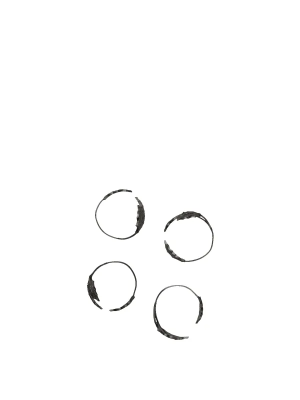 Holly Leaf Napkin Rings - Set of 4 - Black Brass sold by Ferm Living