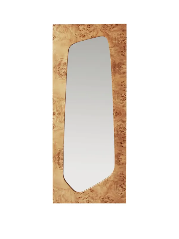 Folia Mirror - Large - Natural Burl sold by Ferm Living