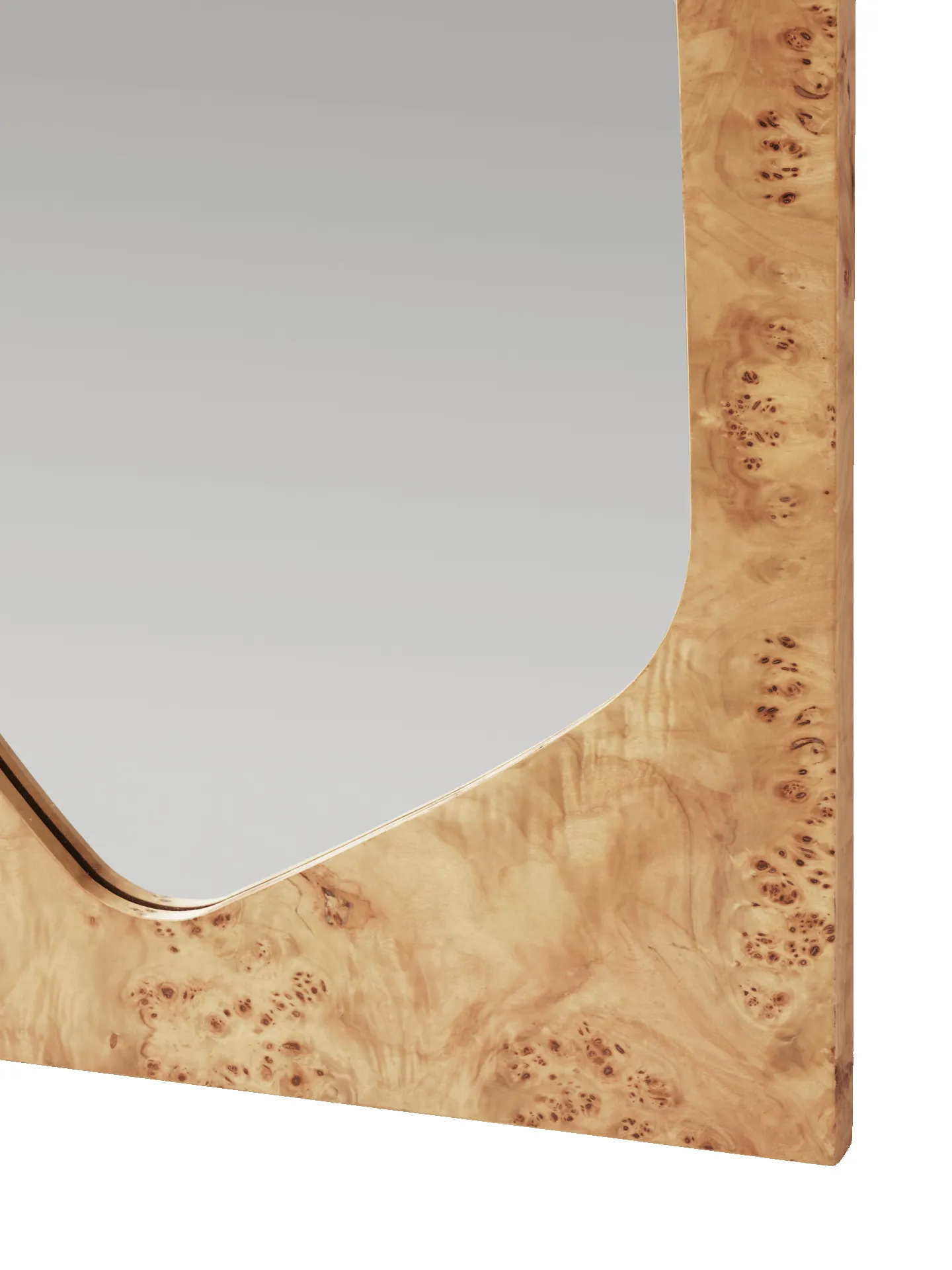 Folia Mirror - Large - Natural Burl sold by Ferm Living product image thumbnail 2
