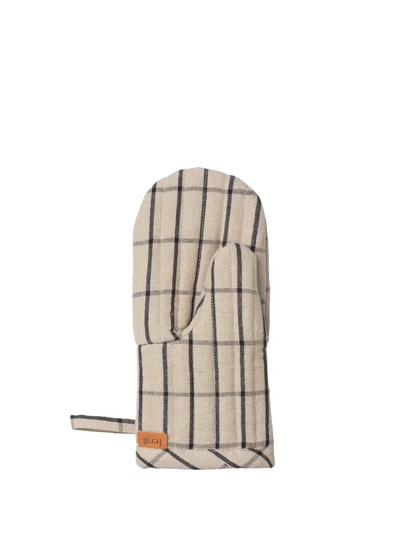 Hale Oven Mitt - Sand/Black sold by Ferm Living