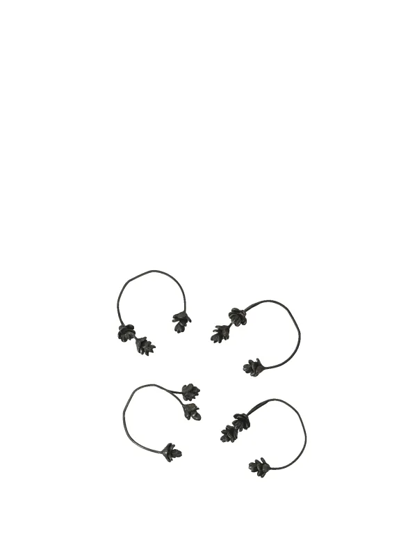 Forest Napkin Rings - Set of 4 - Black Brass sold by Ferm Living