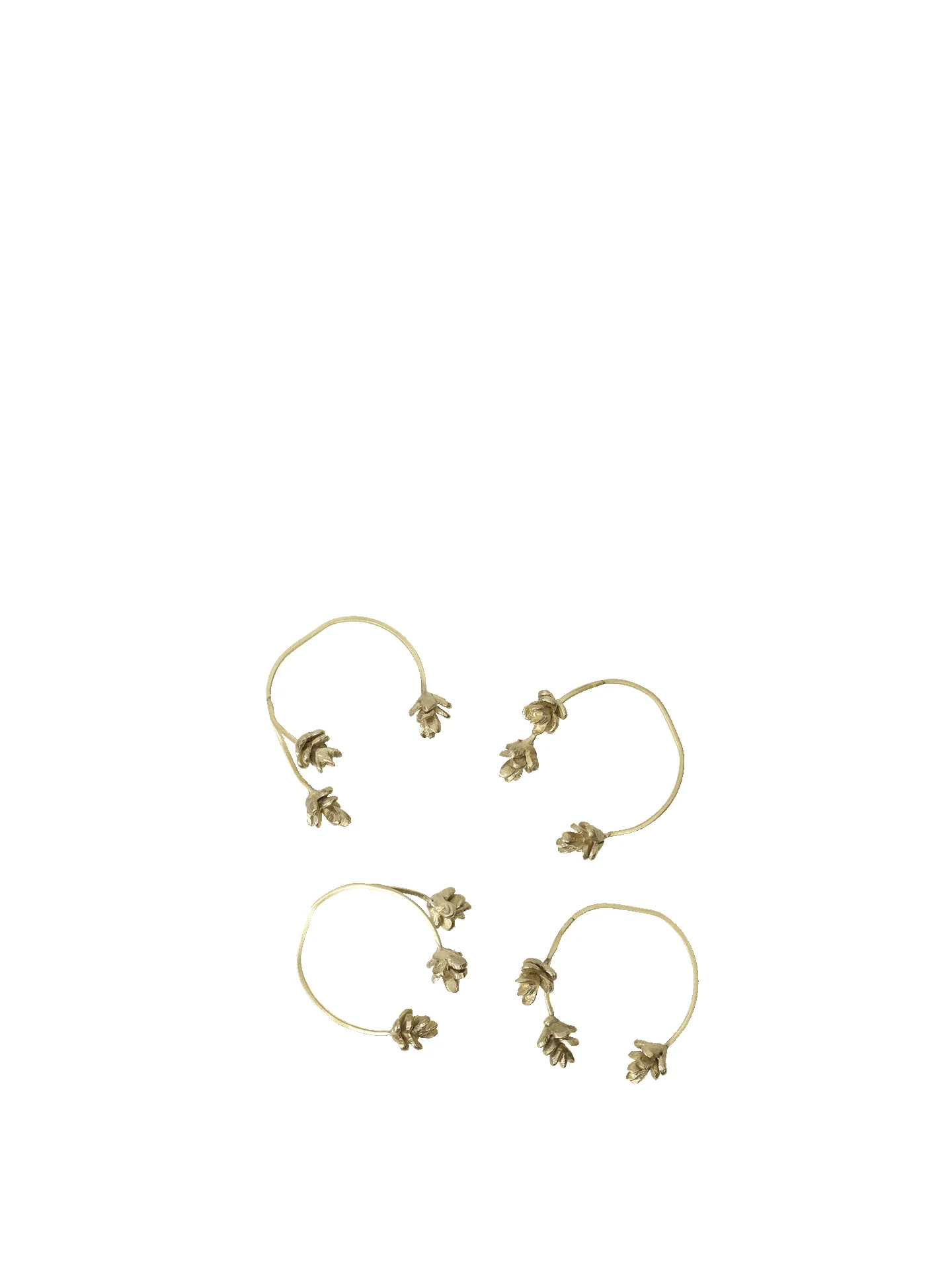 Forest Napkin Rings - Set of 4 - Brass sold by Ferm Living