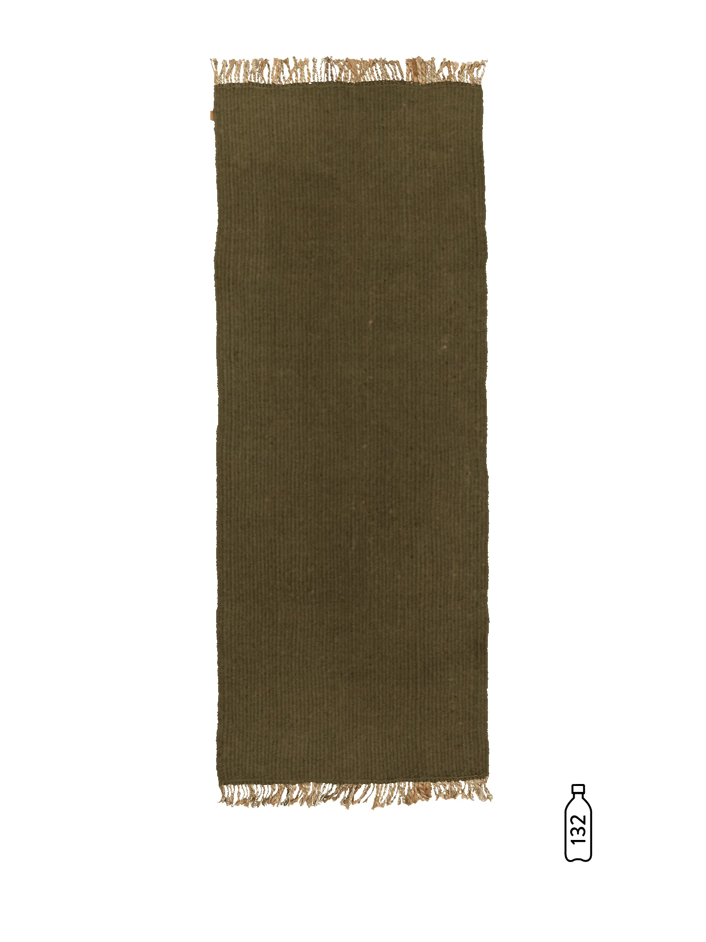 Block Runner - Olive/Natural sold by Ferm Living