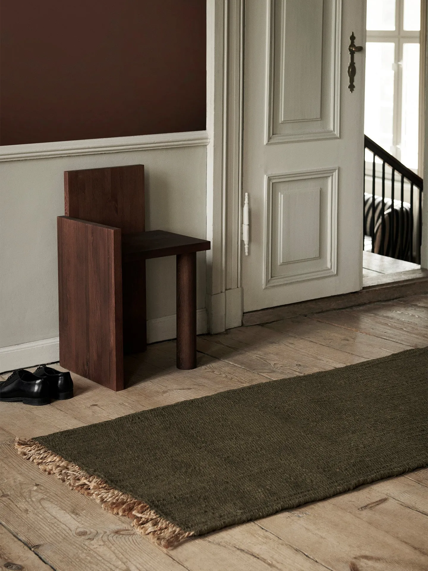 Block Runner - Olive/Natural sold by Ferm Living product image thumbnail 2