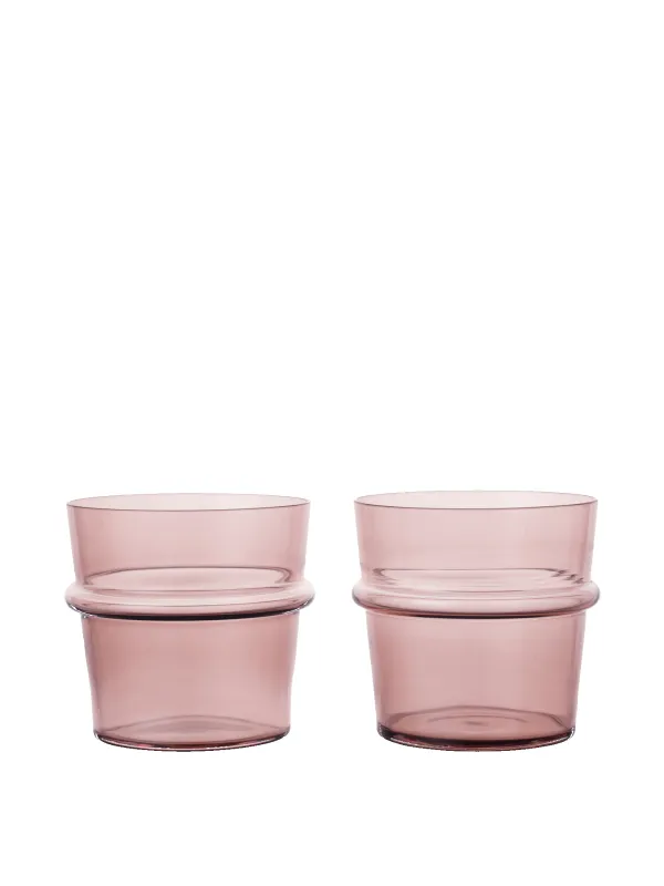 Boya Low Glasses - Set of 2 - Mauve sold by Ferm Living
