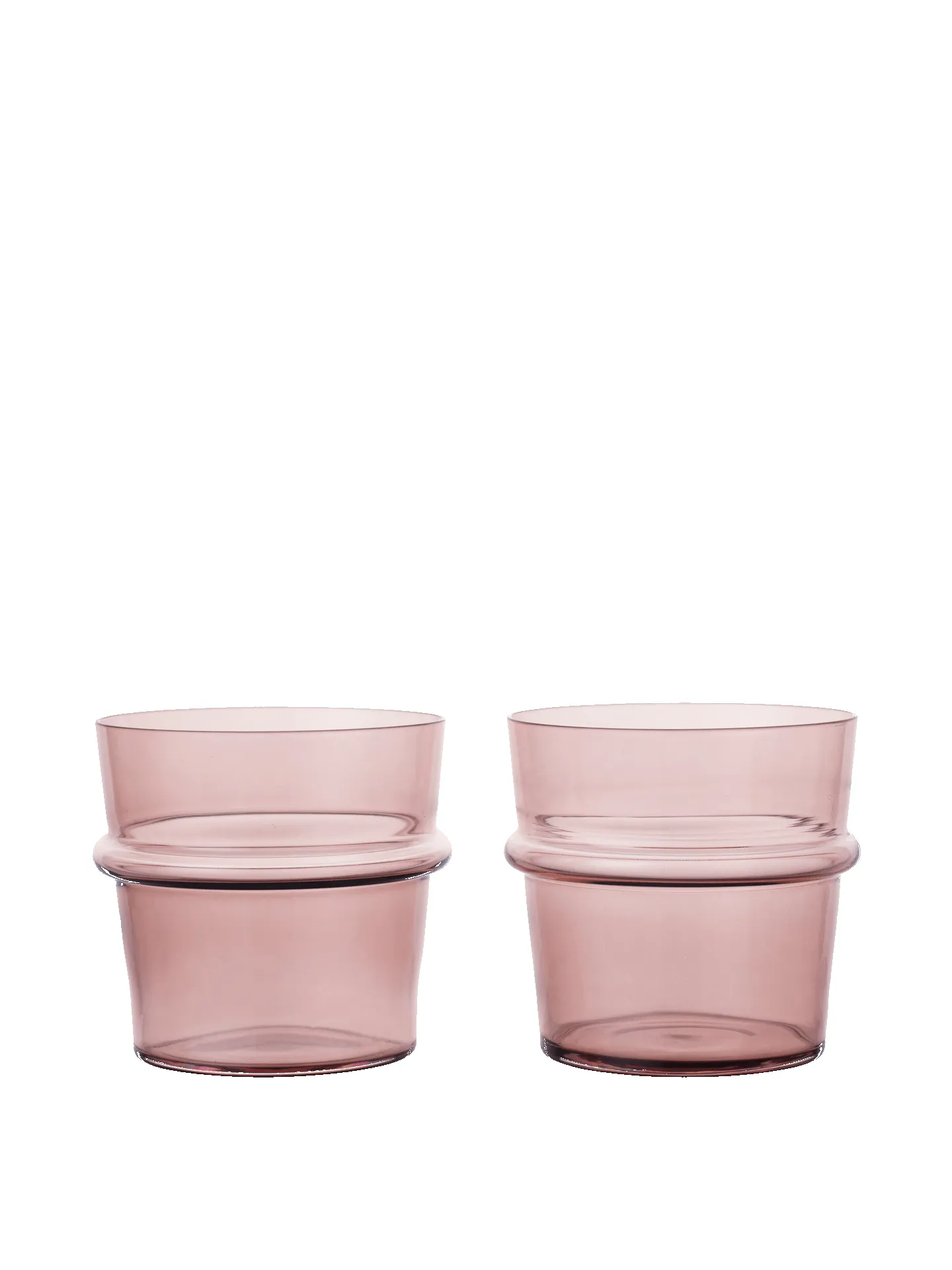 Boya Low Glasses - Set of 2 - Mauve sold by Ferm Living