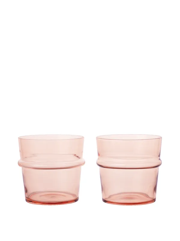 Boya Low Glasses - Set of 2 - Blush made by Ferm Living