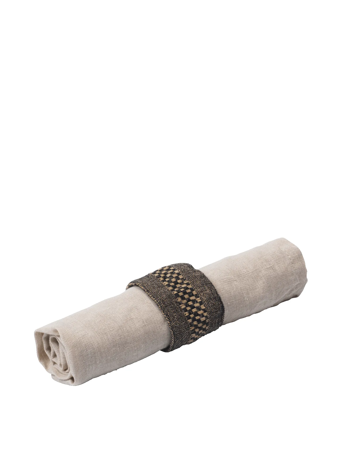 Gather Napkin Rings - Set of 2 - Black/Natural sold by Ferm Living product image thumbnail 3