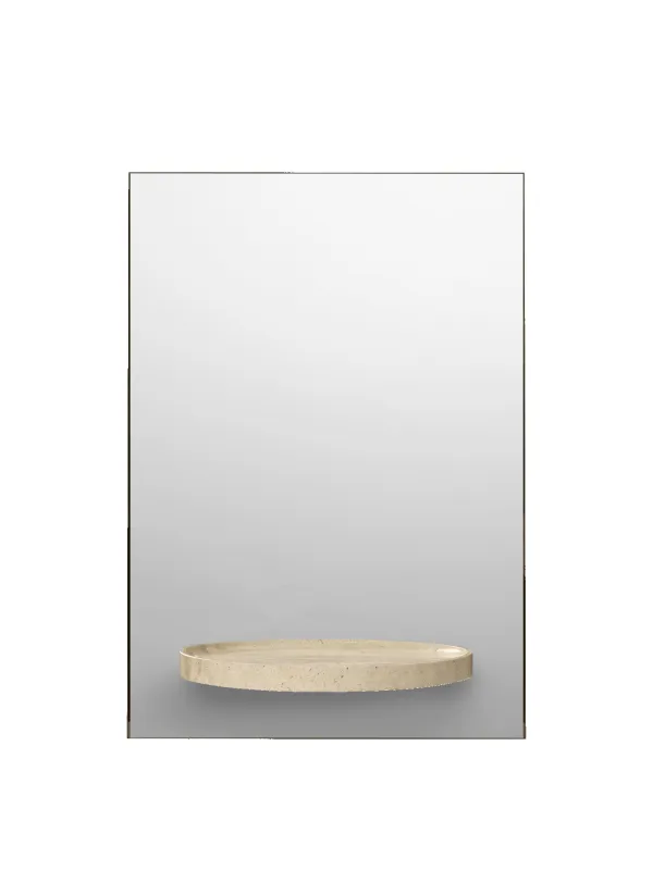 Symmetry Mirror - Travertine sold by Ferm Living