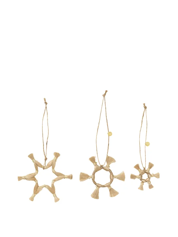 Jute Stars - Set of 3 - Natural sold by Ferm Living