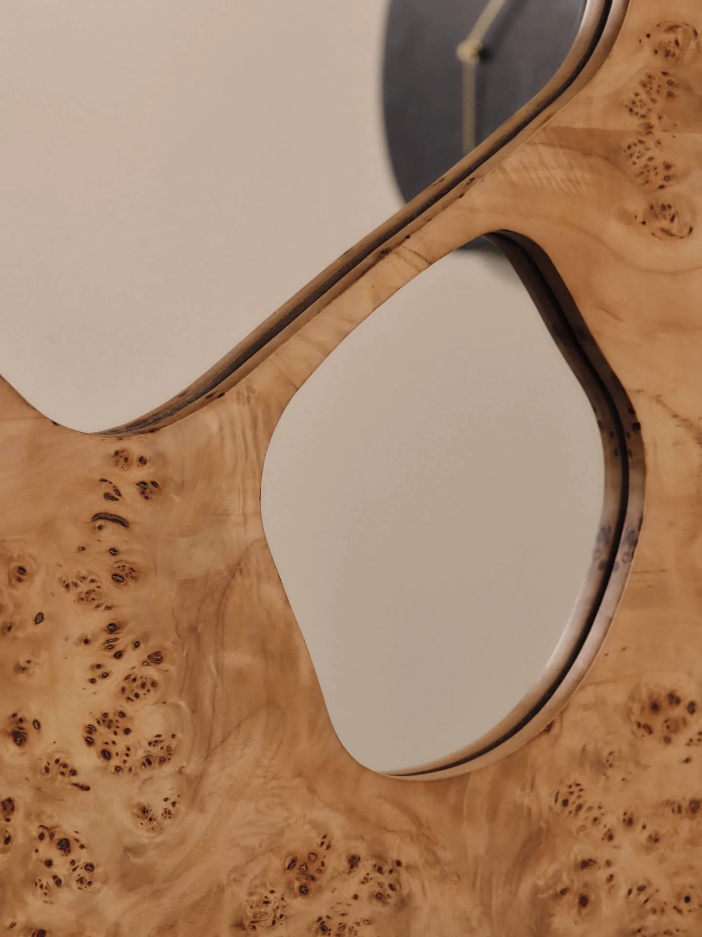 Folia Mirror - Medium - Natural Burl sold by Ferm Living product image thumbnail 3