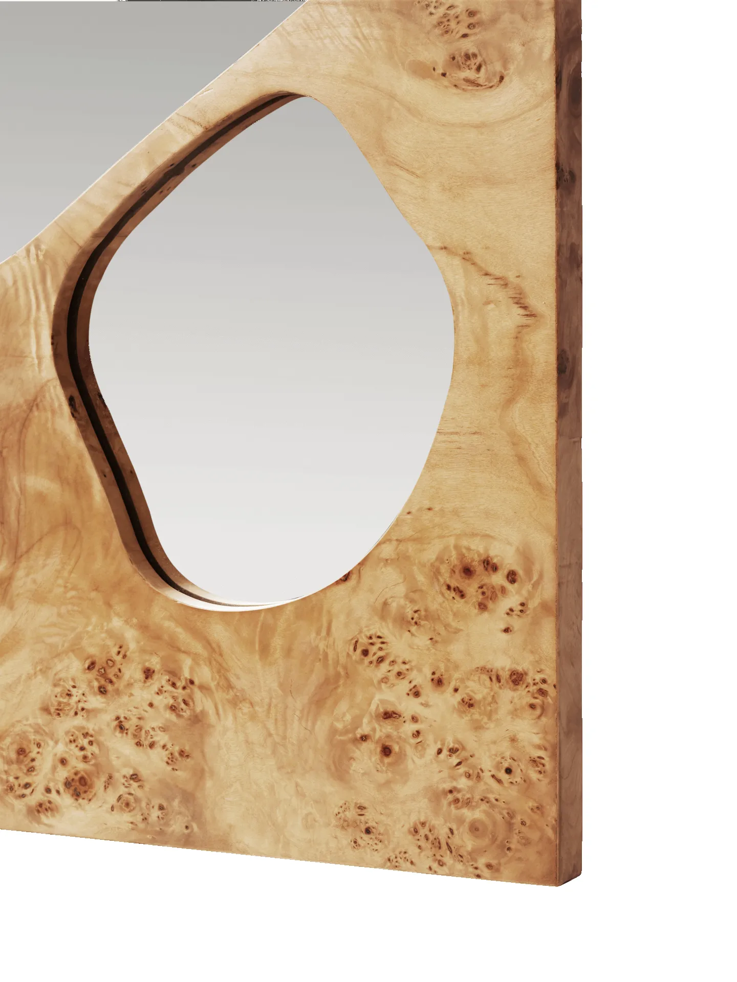 Folia Mirror - Medium - Natural Burl sold by Ferm Living product image thumbnail 4