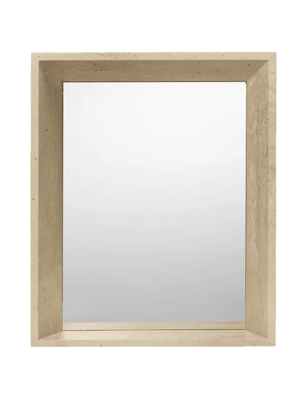 Lancet Mirror - Travertine sold by Ferm Living